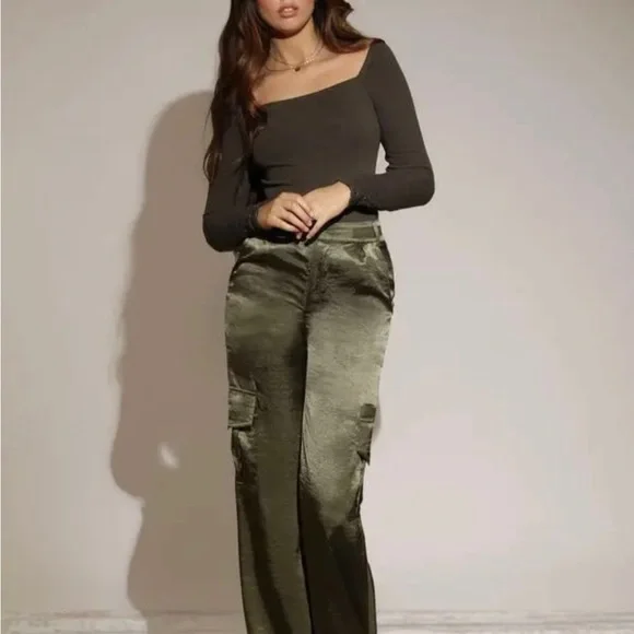 SALE NWOT Avec Les Filles rib knit square neck top - Picture 3 of 10